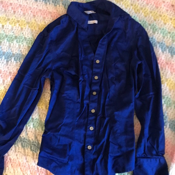 Electric Blue Calvin Klein Blouse - Picture 1 of 1